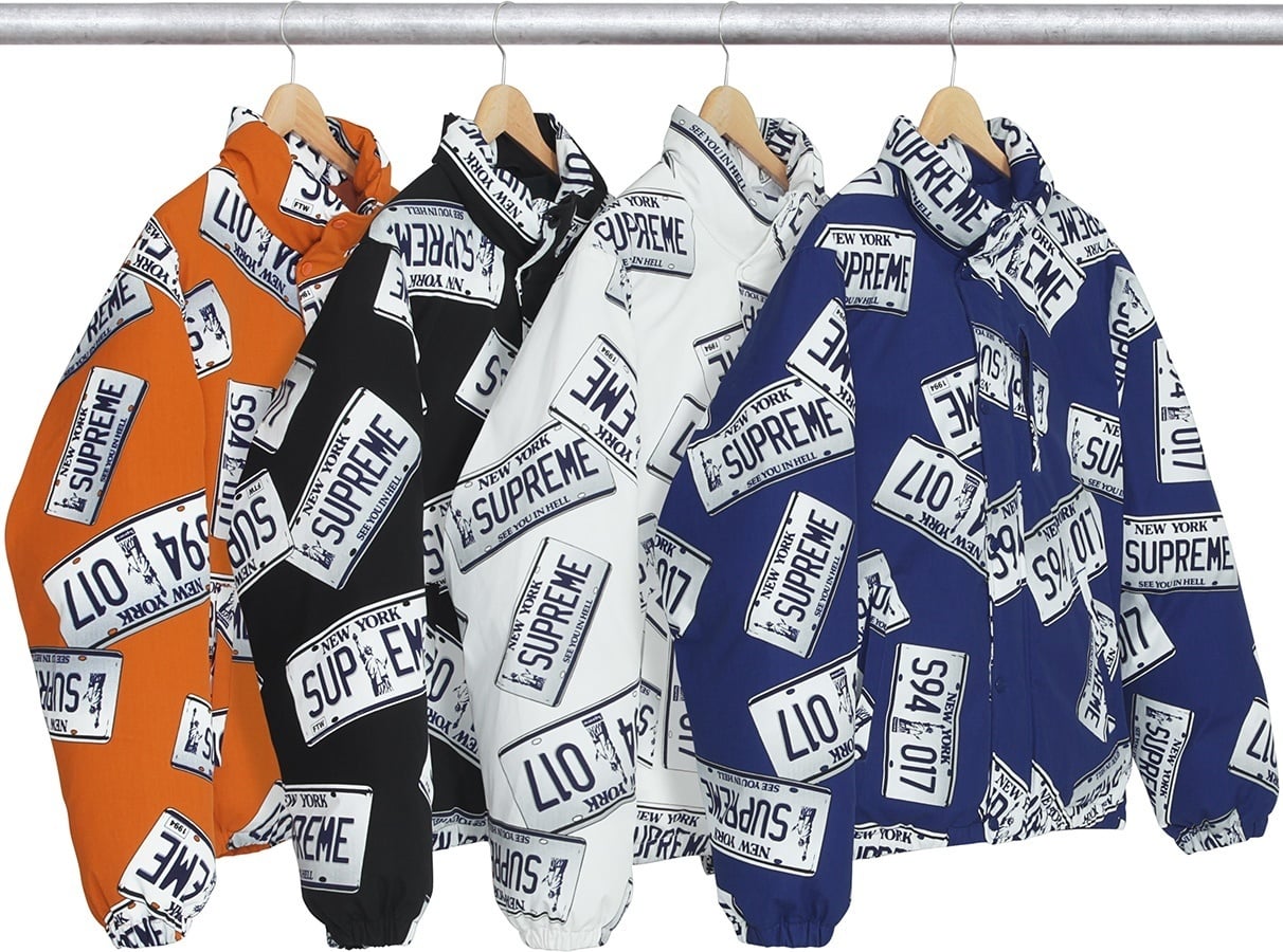 License Plate Puffy Jacket